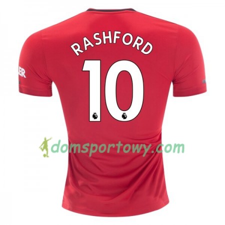 Koszulka Manchester United Marcus Rashford 10 Domowe Koszulki Piłkarskie 2019-2020 Krótki Rękaw